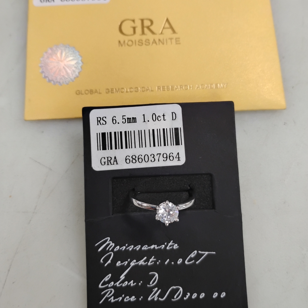 Moissanite Silver Ring